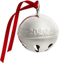 Wallace 2026 Silver-Plated Sleigh Bell Ornament 56th Edition - Penguins and Presents Annual Collectible Holiday Bell with Gift Box