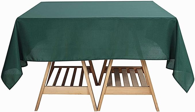 Efavormart 54x54 Hunter Emerald Green Wholesale Linens Seamless Polyester Square Tablecloth for Wedding Banquet Party Restaurant
