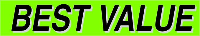 Ez-line Vinyl Windshield Stickers 3 Dozen 15 Inch Chartreuse Slogan Dealership Pro Pack for Car Lots (EZ115-Pack10)
