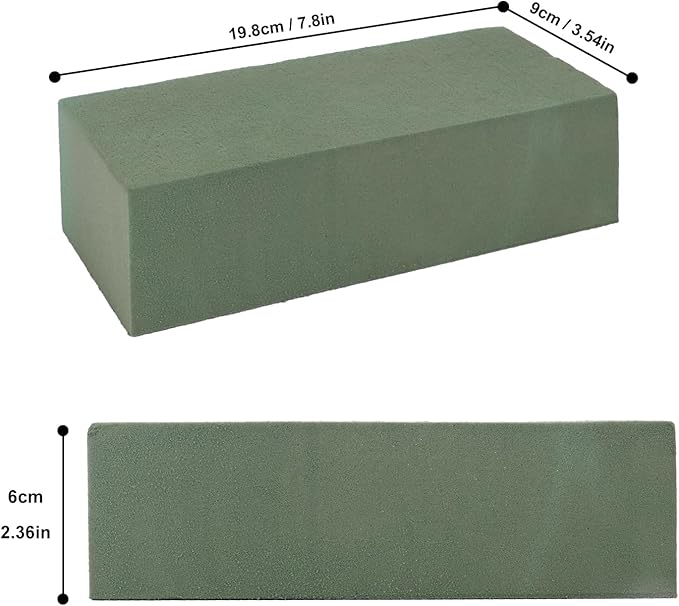 10 Pack Floral Foam Blocks, Versatile Flower Foam for Creative Arrangements and Enhanced Freshness, Perfect for Weddings, Home, Office, and Garden Decorations (7.8”L x 3.54”W x 2.4”H) by IHDYPPEW