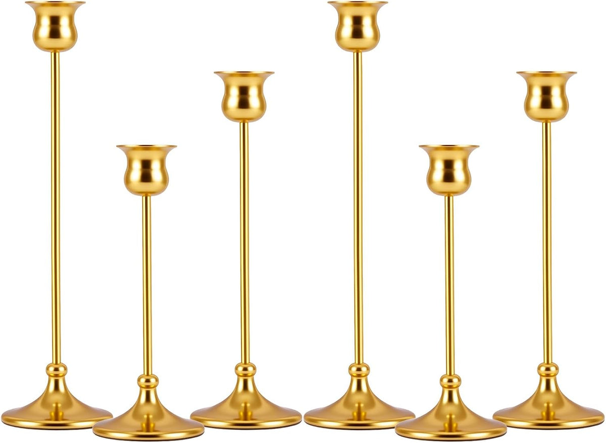 Metal Candle Holder Taper Candlestick Holders for Candle Sticks Vintage Cande...