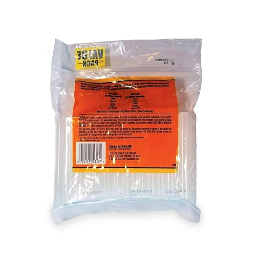 Gorilla Hot Glue Sticks, Clear Glue, Full Size 4" Long x 0.43" Diameter, 45 Count (Pack of 1) - Safe for All Temperatures with Extended Working Time