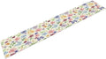 Floral Decorative Table Runner, Watercolor Floral Botanical Rustic Modern Style Pattern Printed Long Table Runner for Restaurant Kitchen Party,13in（33cm） W * 36in（92cm） L