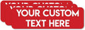Design Your Own Custom Weatherproof Decal Text Sticker for Tumbler Cup, Laptop, RV, Cars, Trucks, Phones, Boats, Helmets, ATV, Bottles, and Vehicles (3 Pack) (3"x10" Rectangle)