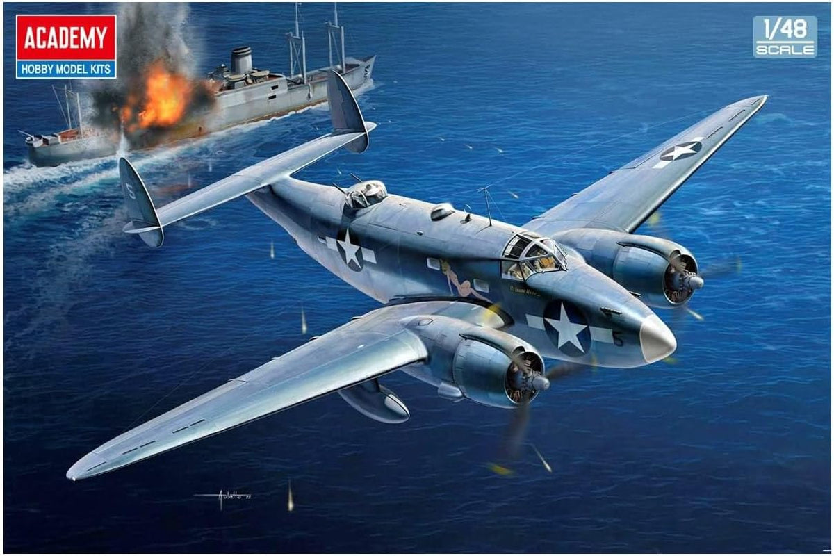 academy 12347 1/48 us navy pv-1 ventura solomon shown in use