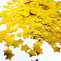 Star Confetti - 0.6 inch Round Gold Foil, Shiny for Parties & Balloons (3.52 oz)