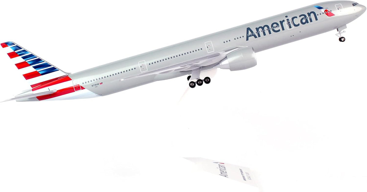daron skymarks skr715 american 777-300 new livery airplane, package contents