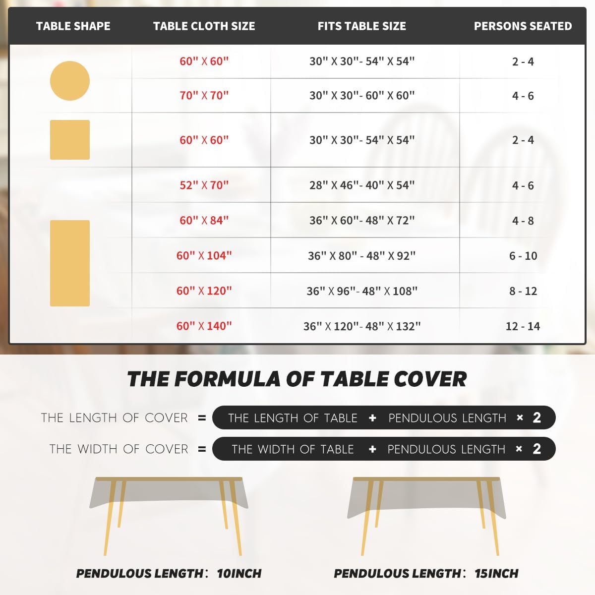 Horaldaily Fall Caramel Rectangular Tablecloth, 60×84 Inch, Rustic Style