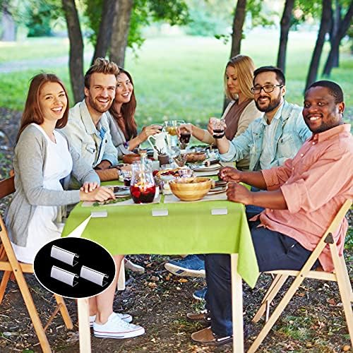150 Pieces Table Skirting Clips Clear Tablecloth Clips for Indoor Outdoor Events Wedding Meeting Party Picnic Banquet