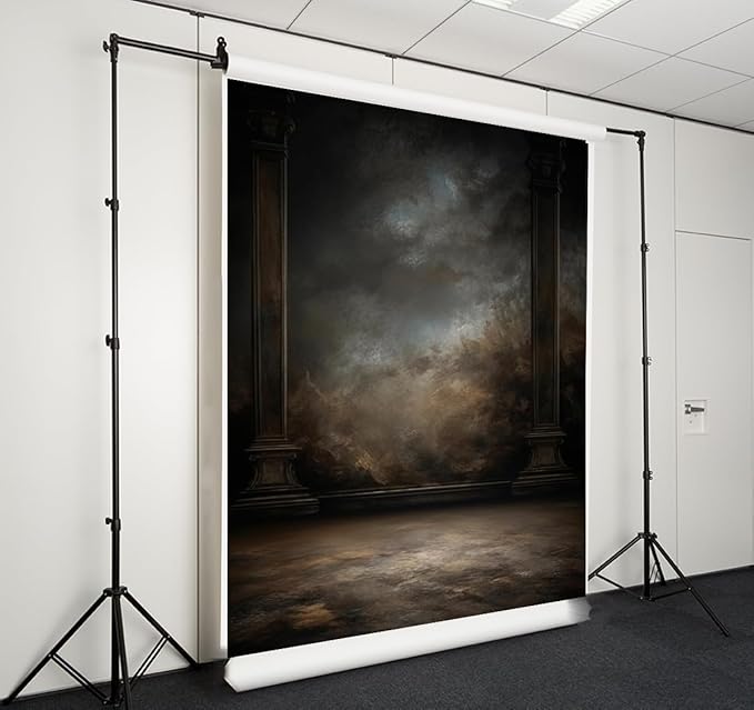 5x7ft Dark Vintage Photography Backdrops Portrait Photo Backdrop Wedding Bridal Show Birthday Background for Studio Props