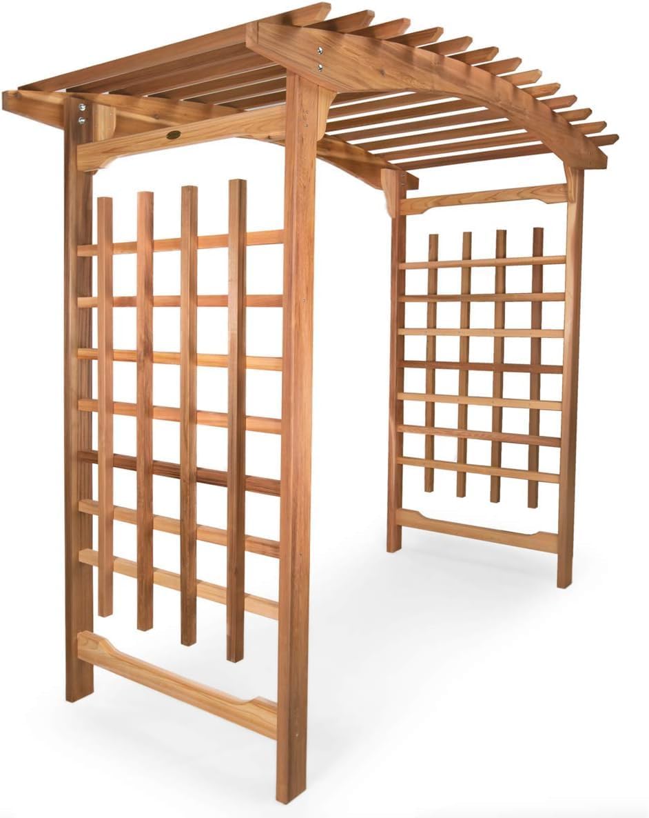 all things cedar 8-ft pagoda arbor garden arch, main product view