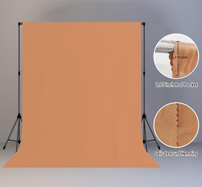 8x10FT Pink Screen Backdrop Photography Meat Pink Solid Color Party Dessert Table Decor Banner Product Video Recording Background Studio Photography Props