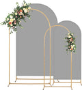 Metal Arch Backdrop Stand and Cover Set, 8FT, 7.2FT Party Backdrop, Easy to Assemble, Backdrop Stand for Parties, Birthday, Baby Shower