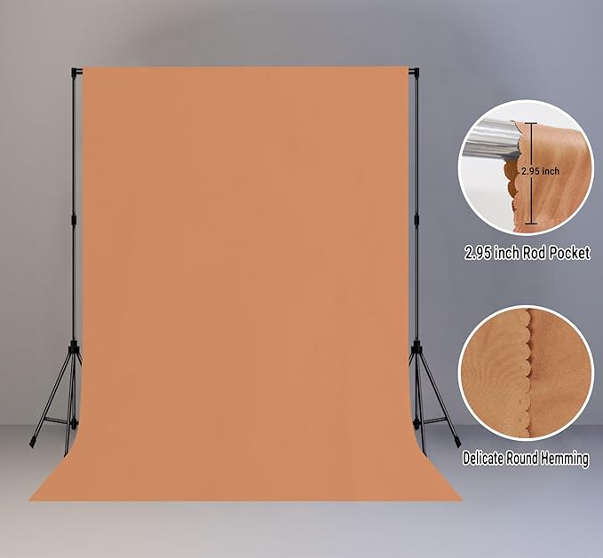 6x9FT Pink Backdrop for Photography, Meat Pink Solid Color Video Recording Background Studio Photography Props