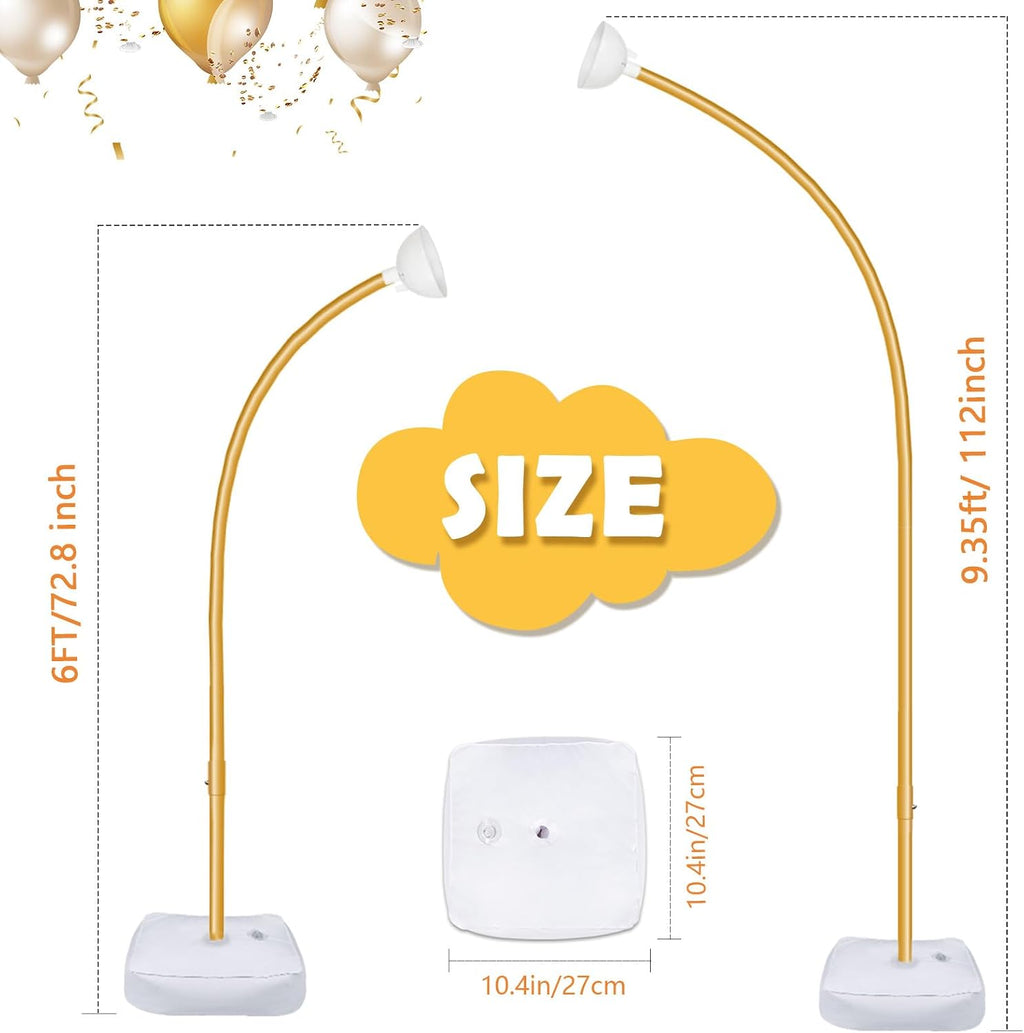 aerwo balloon arch stand, bendable balloon arch kit shown in use