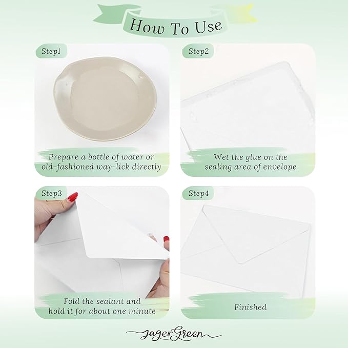 50 Pack 4x6 Envelopes Letter Size, White A4 Envelopes Self Seal for Wedding Invitation, Envelope 4.3x6.3 for Greeting Cards, Photos, Baby Shower, Graduation, Thank You Cards, Announcements