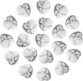 PATIKIL 20 Pcs Natural Heart Shaped Crystal Stone, 0.6 Inch Mini Polished Love Gemstone Crystal, Pocket Rock Engraved Worry Stones for Women Gifts Meditation, White Gray