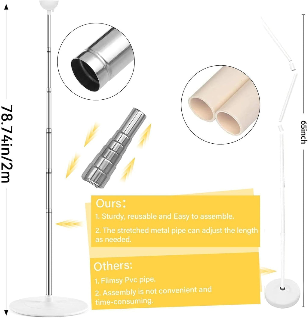 2 sets adjustable balloon column stand kit with, close-up detail
