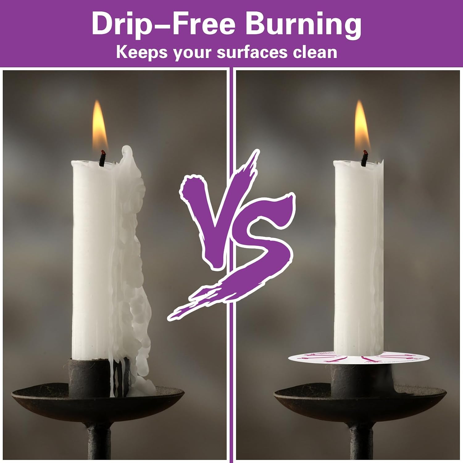 100 Pack 5 Inch White Taper Candles with Drip Protectors, Unscented Bulk Christmas Advent Church Candles for Spell Ritual, Prayer Altar Decor, Wicca Shabbat, Meditation Vigil Candle Holders
