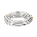 Fashewelry 22.96 Feet/Roll 6mm Thick Aluminum Wire Silver Bendable Metal Craft Wire for Beading Jewelry Craft Making