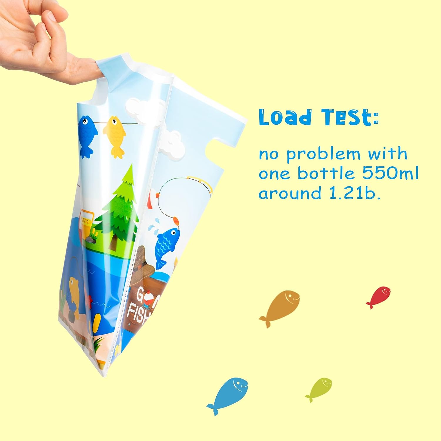 50Pcs Little Fisherman 1st Birthday Party Bags Gone Fishing Goody Candy Treat Plastic Gifts Bags Gone Fishing The Big One Birthday Party Decorations Supplies Decor for Kids