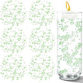 50 PCS Artificial Floating Beads for Centerpieces Vases, Light Green 8+3mm String Beads for Wedding Party Faux Pearl String for Decorating, String Pearls for Crafts Vase Filler