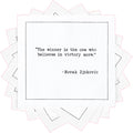 Five Star Napkins White Cocktail Napkins – 50 Luxury Cotton Disposable Cocktail Party Napkins with Quotes – 4.5" x 4.5" for Home Bars, Game Nights, Beverages, Birthdays, Weddings & Holidays