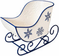 christmas sleigh metal ornament small candy storage gift, main product view