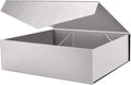 packhome extra large silver gift box magnetic lid, main product view
