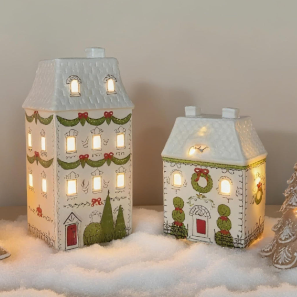 cynkeyee christmas village houses party decorations - christmas, package contents