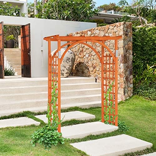 vingli 85in wooden arbor garden arch, wedding arch, package contents