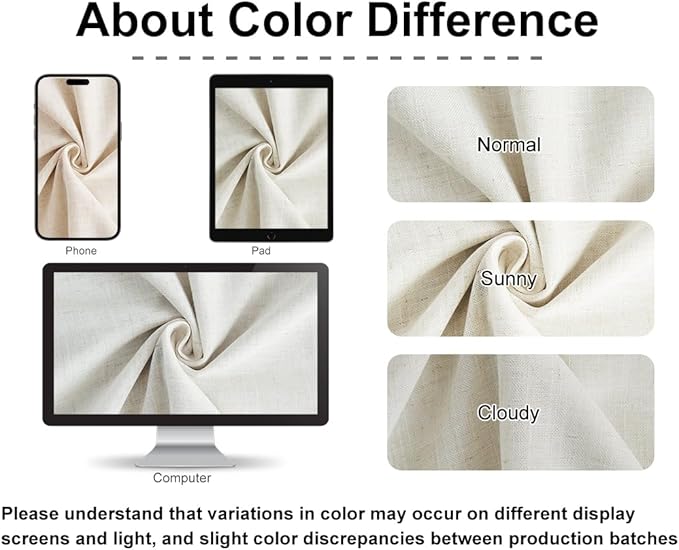 Vision Home Natural Pinch Pleated Semi Sheer Curtains Textured Linen Blended Light Filtering Window Curtains 102 inch for Living Room Bedroom Pinch Pleat Drapes with Hooks 2 Panels 42" Wx102 L