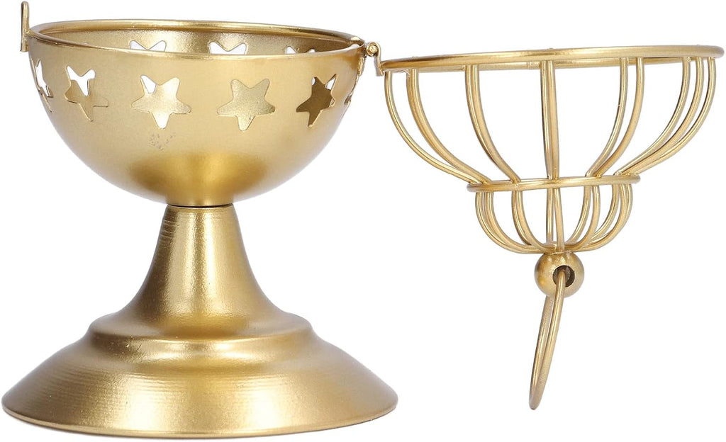 AYNEFY Birdcage Gold Candle Holder Bowl CandleholdersPremium Iron Votive Holder for Table Decoration Birthday Party Ornaments (A)