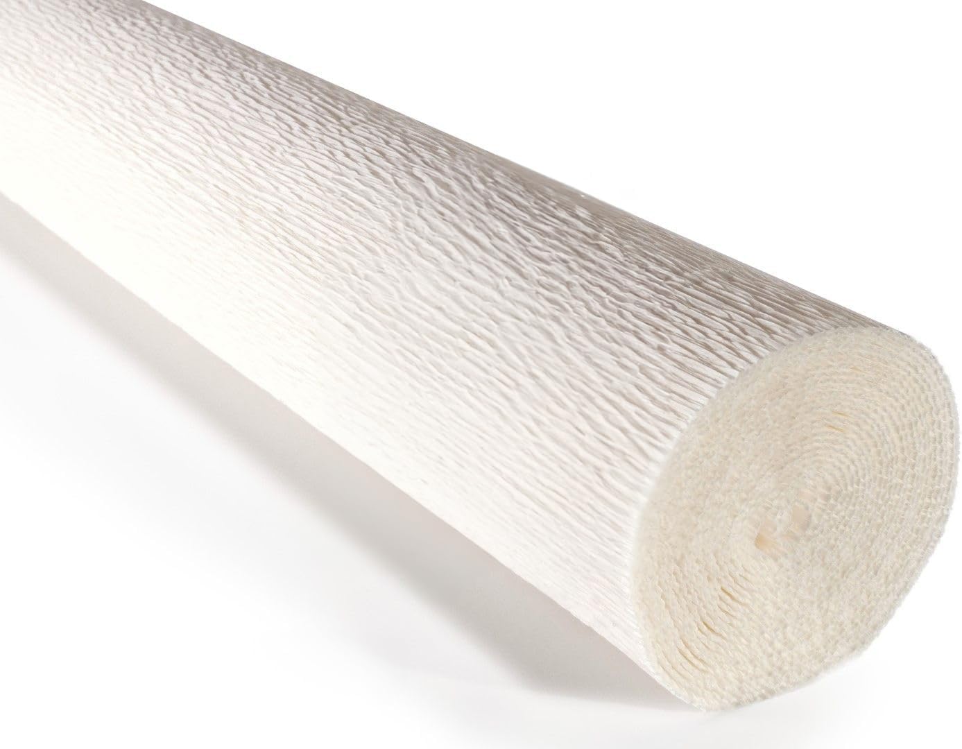 Cartotecnica Rossi 180g 19.6 Inch 8.2ft Long Wide Italian Crepe Paper for Wedding Ceremony Various Large Festivals Decoration (White（600）)