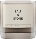 Salt & Stone Scented Candle for Women & Men | Coconut & Soy Blend Wax | Hand-Poured, Aromatic & Fragrant | 100% Cotton Wick | Long-Lasting 50 Hour Burn Time | Santal & Vetiver 8.5 oz