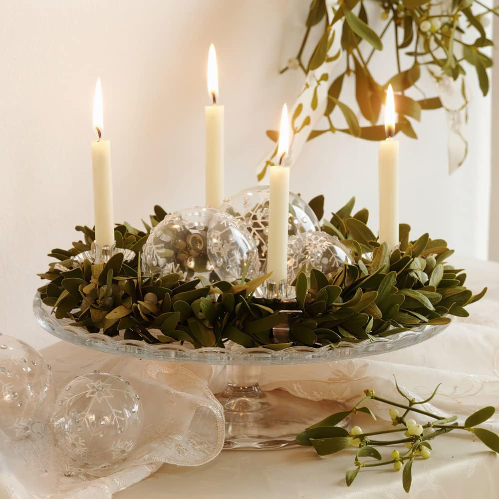 Pack of 20 Tree Candle Holders Clip Silver Candle Holders Christmas Tree Candle Inserts Decorative Mini Candle Holder for Tree Candles, Birthday Candles, Table Candles, Tea Lights