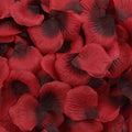 3300 PCS Artificial Fake Rose Petals,Flower Petals,Romantic Nightfor Her/Him Set,Wedding, Engagement, Party, in Bulk Flower Decorations（Dark Reddish with Black）