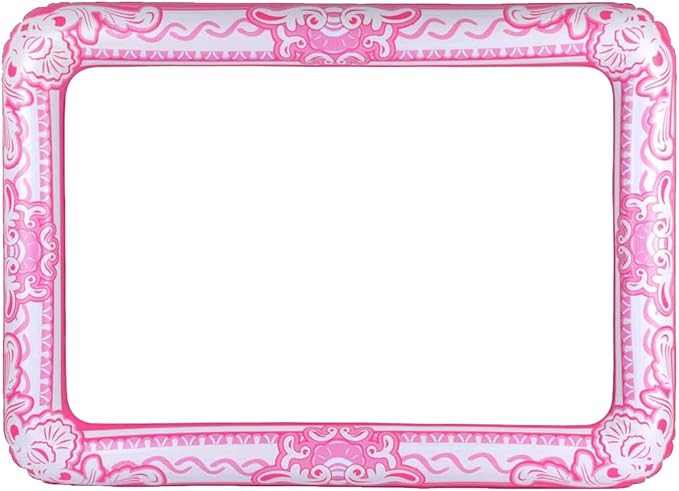 Inflatable Frame for Photo Booth and Selfies Parties Celebrations 31.5 x 23.5 (Pink)
