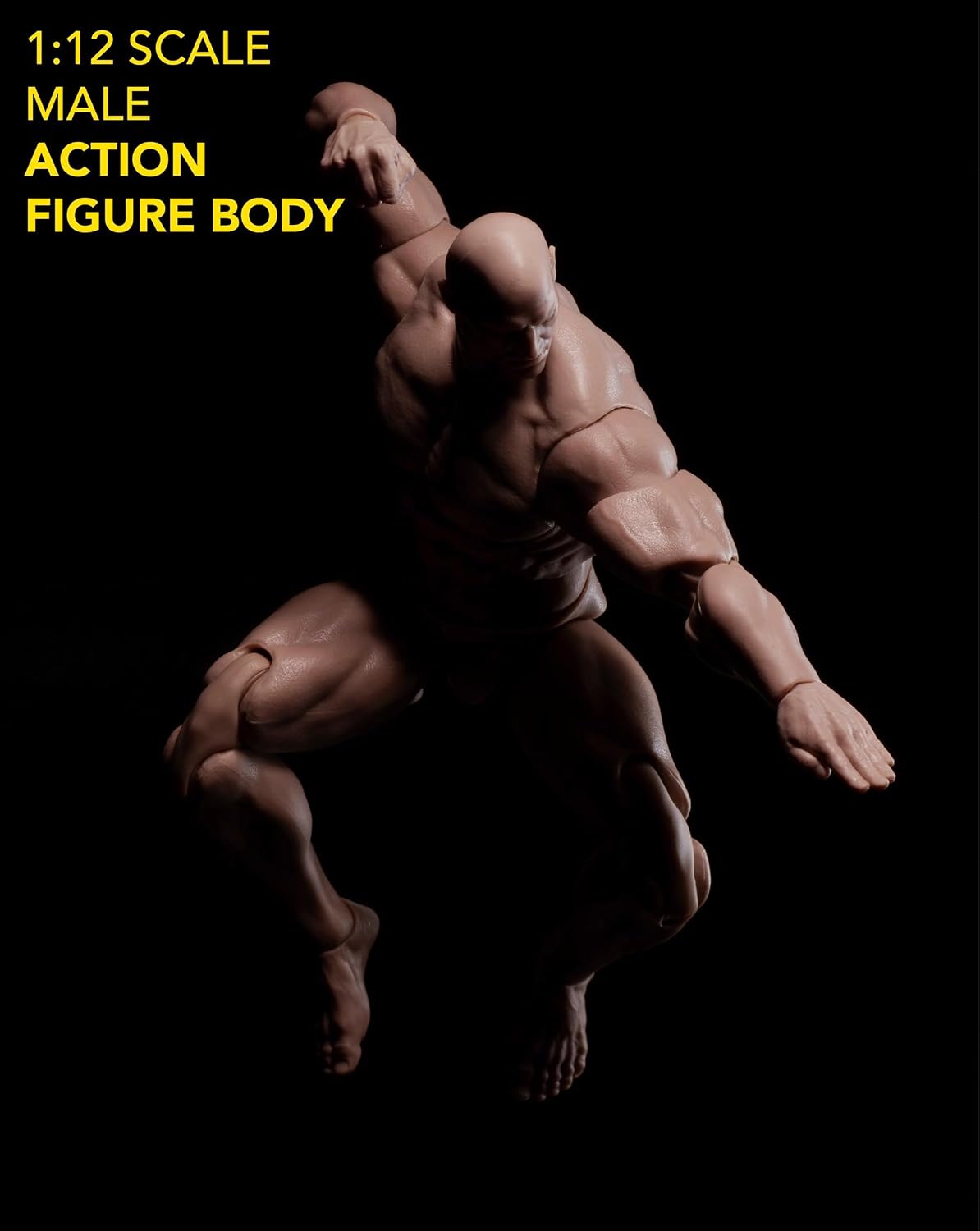 1/12 Scale Super Strong Action Figure Body,Articulated Muscular Comic Body