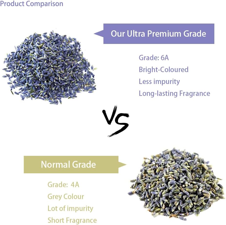 OneDove 2 Pounds Lavender Buds Dried Flowers,100% Natural Dried Lavender Buds, Ultra Blue Grade (2 Pounds)