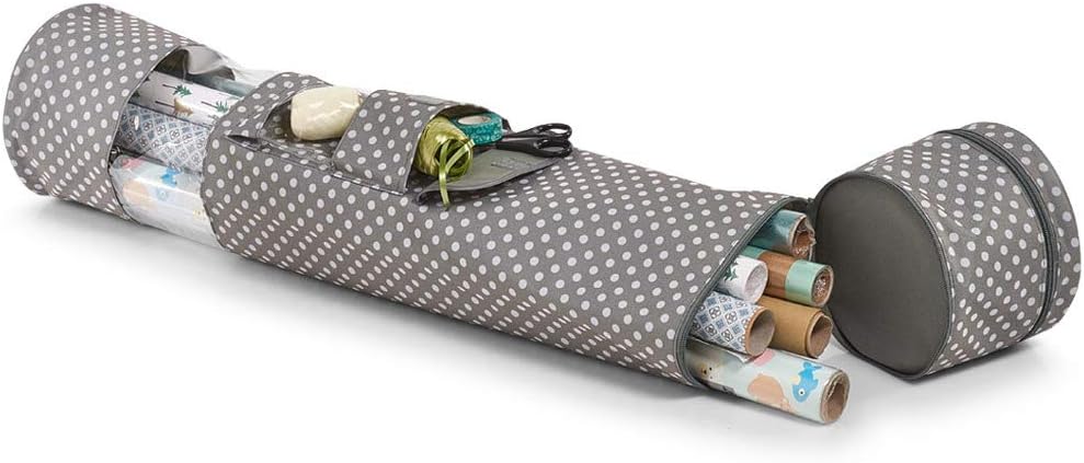 Zeller Gift Wrap Paper Organizer, Grey