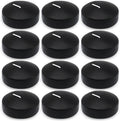 Set of 12 3 inch Black Floating Candles Large Unscented Dripless Water Wax Halloween Candles for Vases, Centerpieces at Wedding, Party, Pool, Halloween Holidays - 10 Hour Burning