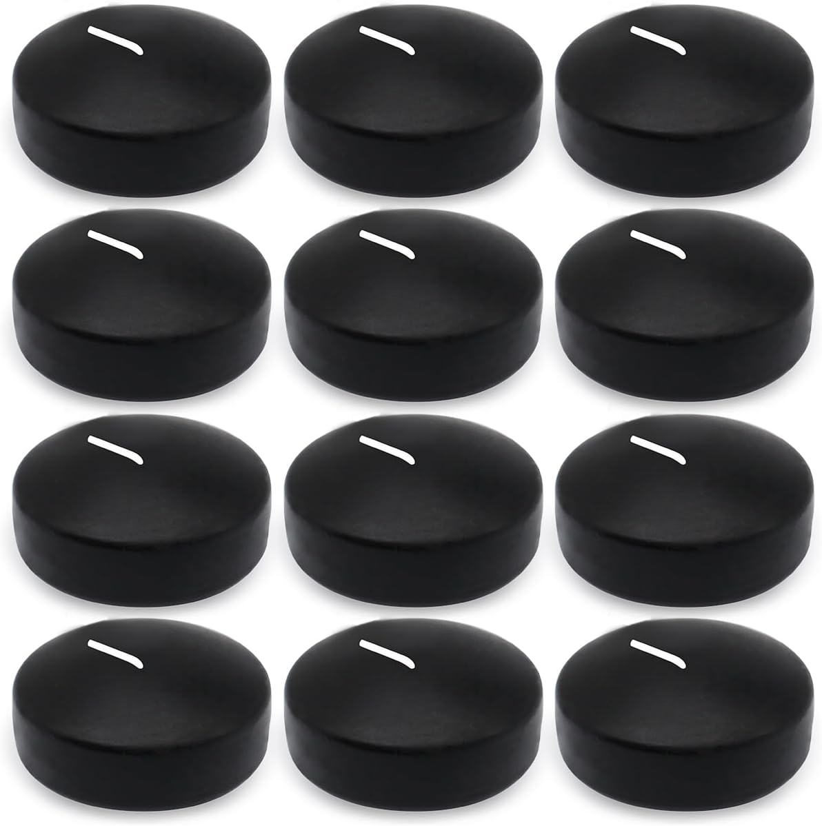 Set of 12 3 inch Black Floating Candles Large Unscented Dripless Water Wax Halloween Candles for Vases, Centerpieces at Wedding, Party, Pool, Halloween Holidays - 10 Hour Burning