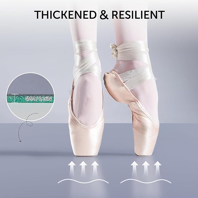 Dance Floor Mat Ballet Dance Floor Heavy-Duty 4MM PE Practice Floor for Ballet, Jazz, and Pop Portable and Non-Slip Dance Flooring for Adults and Kids