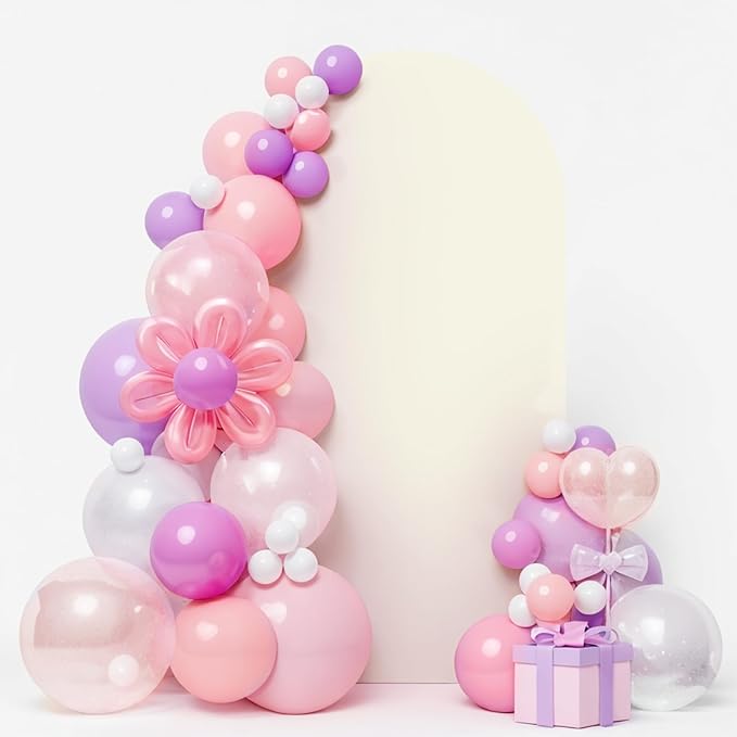 LEBENGURU Upgraded 6FT Wedding Arch Cover, Beige Spandex Fitted Arch Backdrop Cover, Round Top Chiara Stand Covers for Birthday Party Baby Shower Banquet Balloon Décor