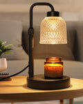 AIFEI Candle Warmer Lamp with Timer: Birthday Gifts for Women Mom CoalBlack | Flame-Free Safety Candle Lamp - Dimmable Adjustable Height with 2 Bulbs - House Warming Gifts New Home, Fits Most Jar Candle