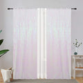 Eternal Beauty Sequin Backdrop Curtains, 2x8 Ft-2 Panels White Iridescent Back Drop for Shimmer Photography Party Wedding Birthday Decor