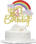 Rainbow Happy 3rd Birthday Cake Topper,Rainbow Themed 3rd Birthday Cake Decorations,Baby Shower,Boho Boy Girl Birthday Party Supplies