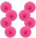 Red Graduation Party Decor,Girls Party Decorations ,Party Supplies Party Fans 12in, Anniversary Decorations for Party,Wedding Graduation Events Accessories 30 Color DIY Set （Rose Red）