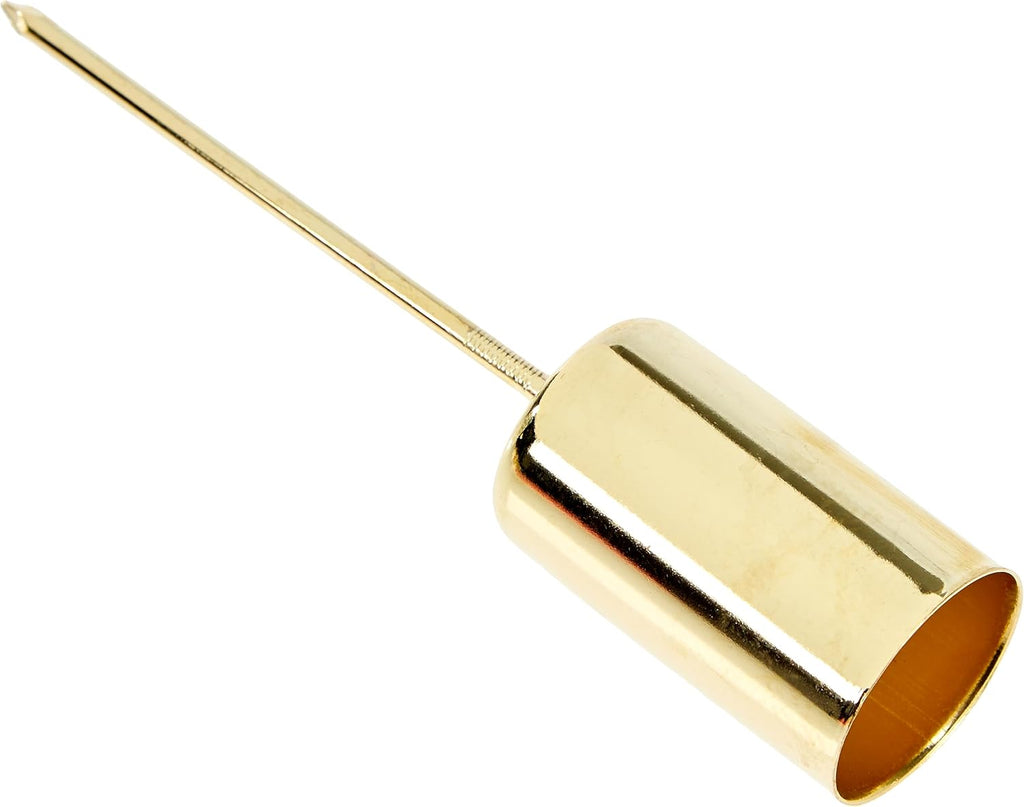 Riffelmacher 10860 Metal Taper Candle Holder, 2.3 x 11 cm, Pack of 4, Gold, Arrangement, Advent Wreath, Decoration, Christmas